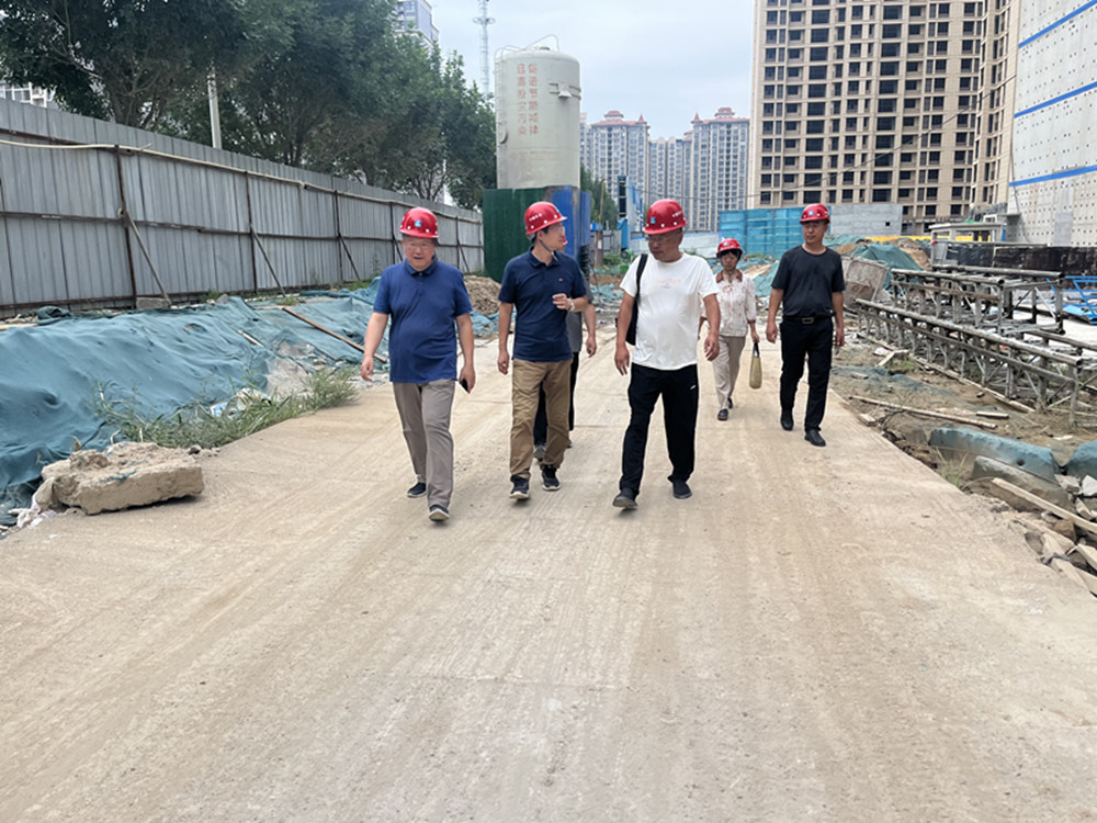 集團公司領(lǐng)導(dǎo)深入市政二部檢查安全生產(chǎn)和防汛工作